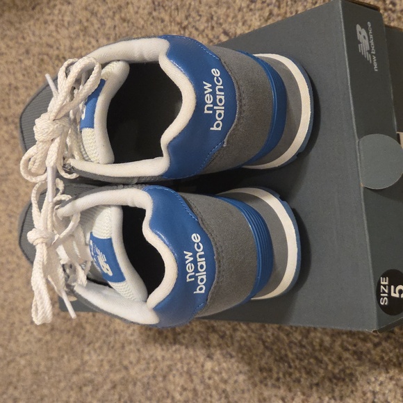 New Balance Kids Sneakers - Gray and Blue - Picture 4 of 10